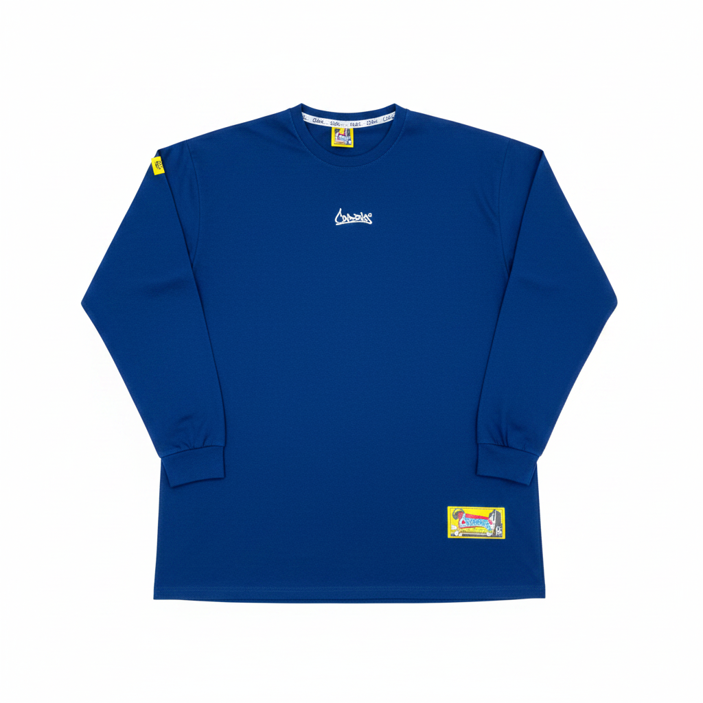 Camiseta Azul Rey Fondo Blanco