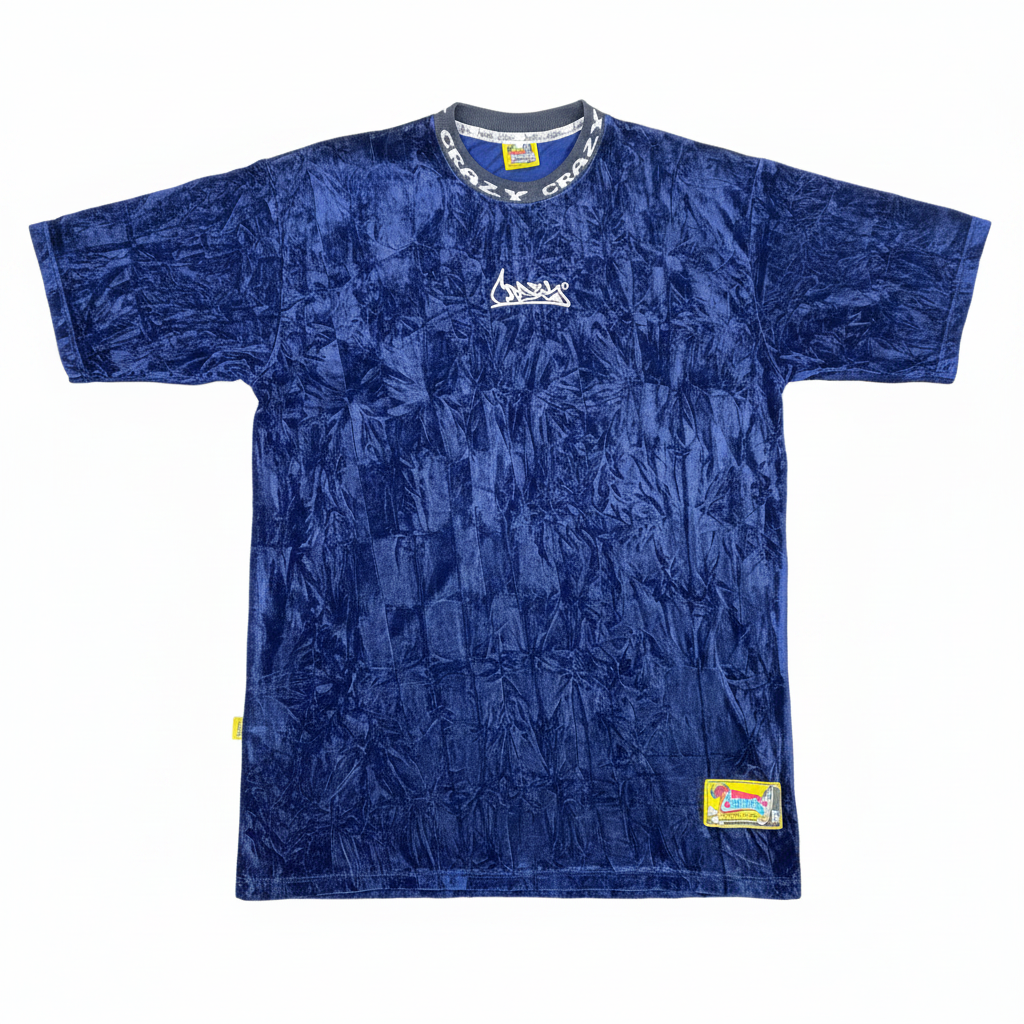 Camiseta terciopelo azul rey