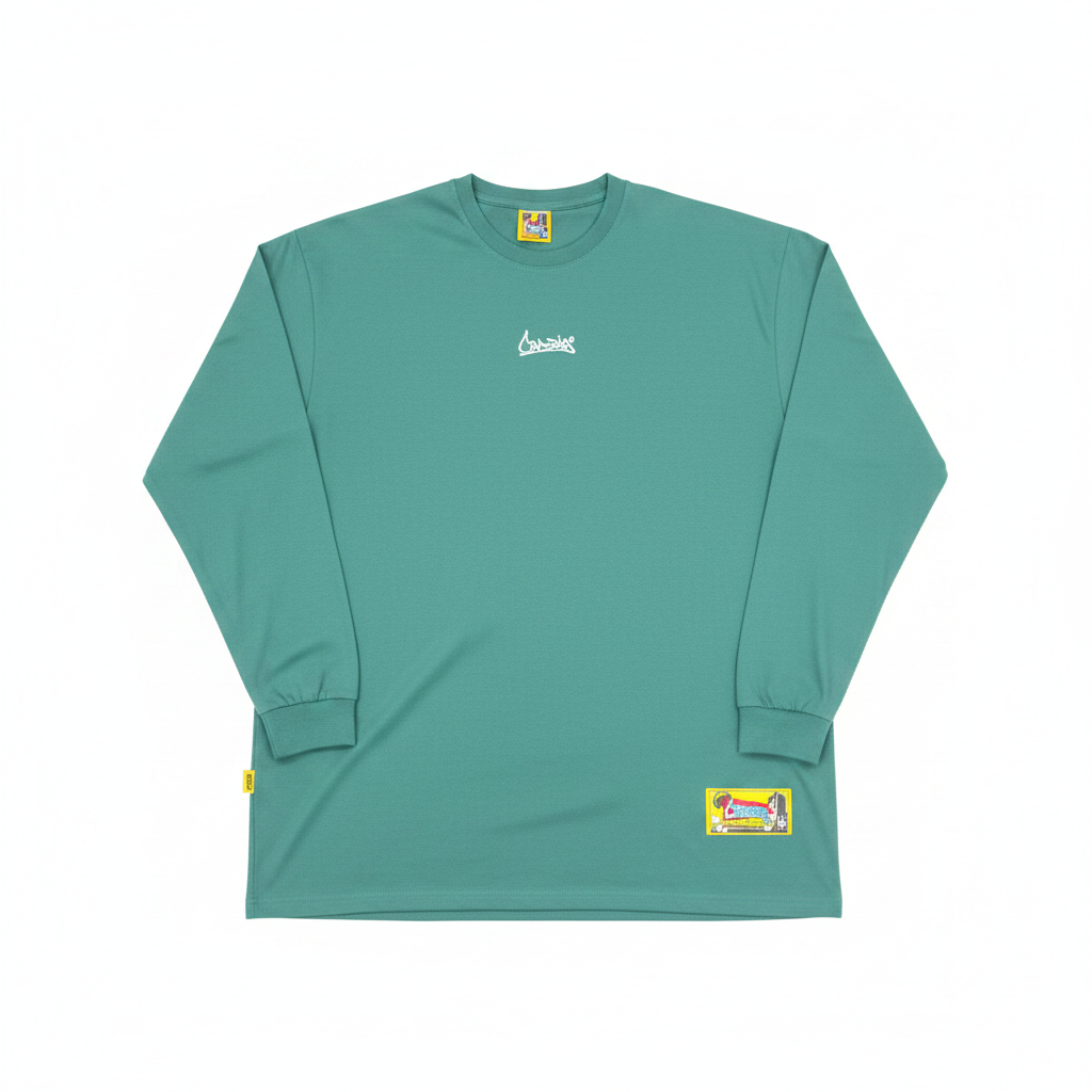 Camiseta Verde Agua Marina Fondo Blanco