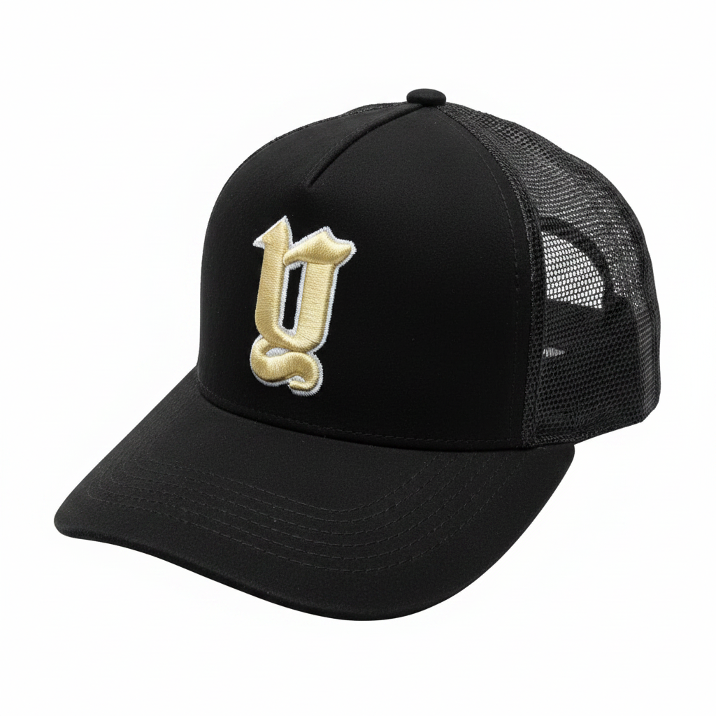 Gorra negra gold sin fondo
