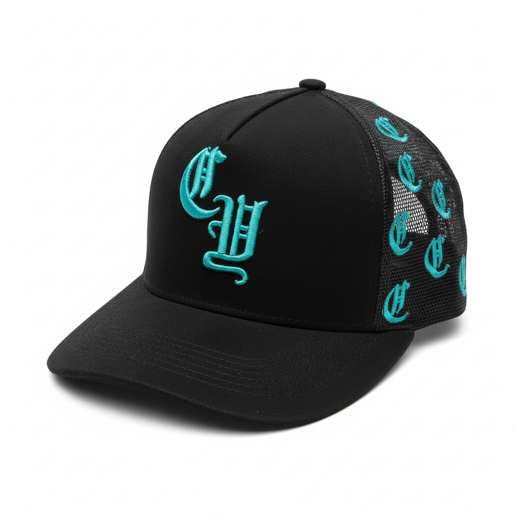 Gorra negra sin fondo