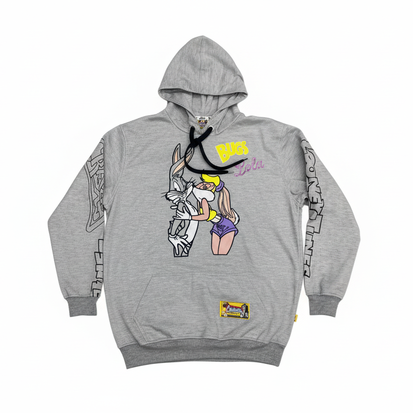 Hoodie Bugs y Lola fondo blanco