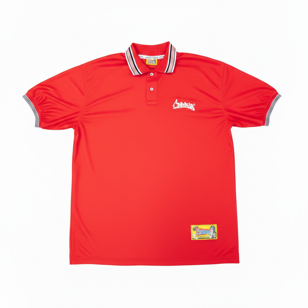 Polo Roja Fondo Blanco