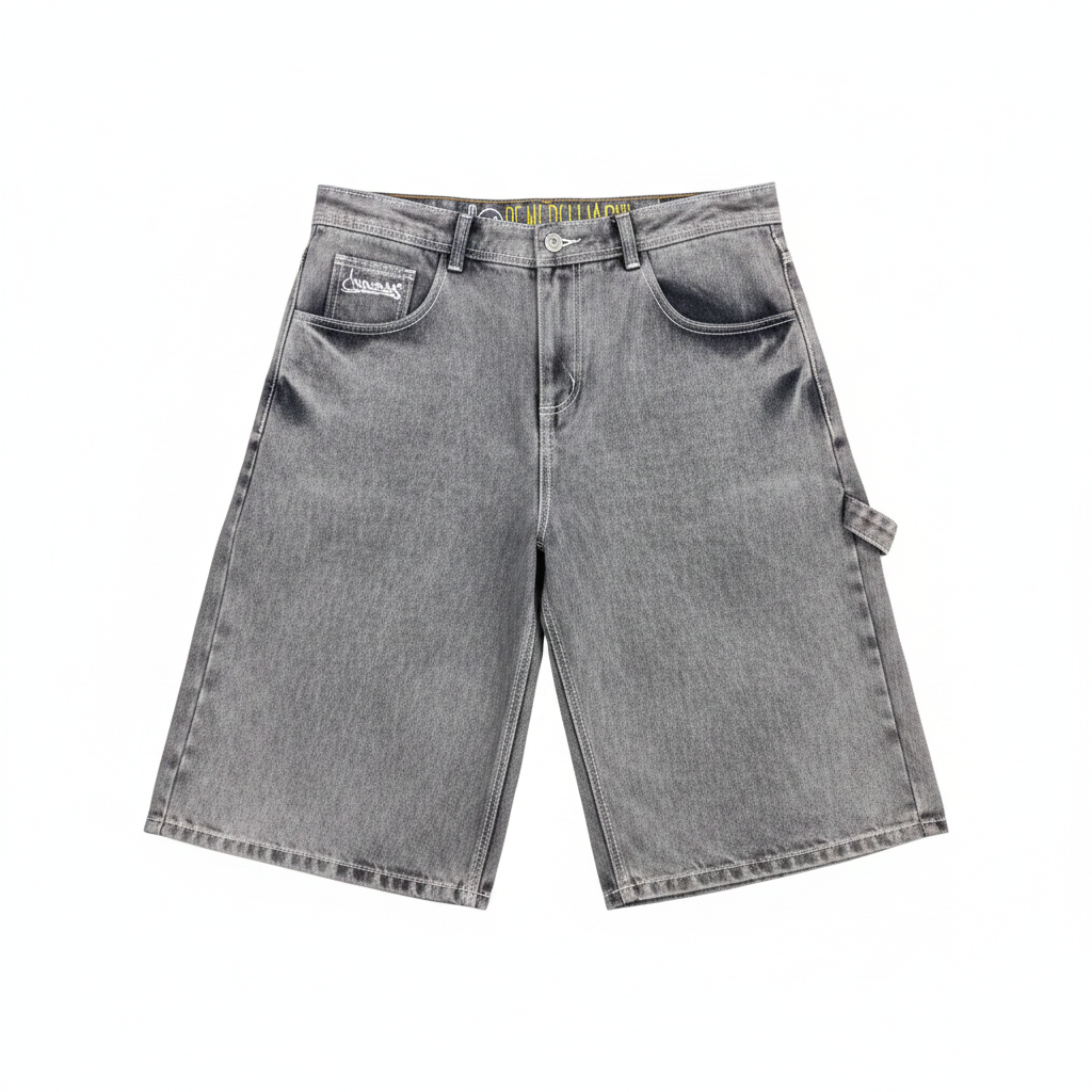 Short gris fondo blanco